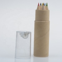 Ensemble de crayons de couleur en bois pour enfants dessin animé promotionnel pour enfants crayons de couleur en bois 3 couleurs/3.5 en ensemble de crayons de couleur