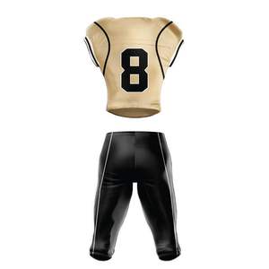 Uniforme de football américain au style unique, 180g, polyester imprimé, respirant, équipe nationale de football personnalisée - Product Image 2