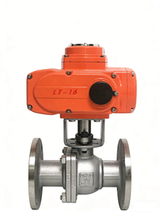 Válvula de bola flotante con brida 304 DN25-DN80 a prueba de explosiones e impermeable de acero fundido Q941F-16 AC220V/AC380V para control de gas y petróleo Q941F-16 Elect - Product Image 4