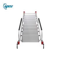 Escalier pliant en alliage d'aluminium épaissi, multifonctionnel, intérieur, marches en aluminium réglables, extensible, moderne, pliable, OEM