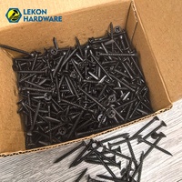 LEKON Usine chinoise Vente en gros Vis autoperceuses à tête trompette phosphatées noires pour plaques de plâtre et autres fixations