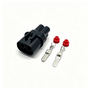 Konektor Harness Kuningan Otomatis 2 Pin Betina Ruizeinc, Sensor Tahan Air, Terminal Mobil, Konektor Listrik Kabel Harness Otomotif - Product Image 2