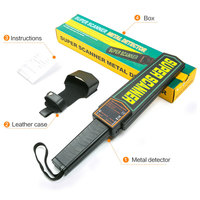 Détecteur de métaux portable HAWKEYE MD-3003B1 pour la détection sûre des métaux, scanner portable de 30 pouces, haute sensibilité, étanche IP67, noir 1