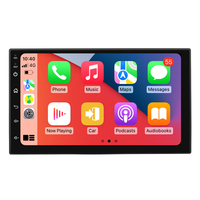 Autoradio multimédia universel 2 DIN 7 pouces avec GPS, Carplay, Android Auto, musique, Bluetooth, radio FM, entrée caméra de recul