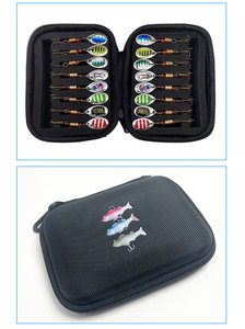 Tùy Chỉnh Màu Đen Câu Cá Ngoài Trời Móc Mang Lưu Trữ Vỏ Cứng Bìa EVA Câu Cá Lure Trường Hợp Với Bọt Chèn - Product Image 4