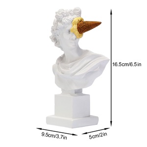 Venta al por mayor figuritas griegas <span class=keywords><strong>Apolo</strong></span> simular <span class=keywords><strong>escultura</strong></span> de resina de yeso estatua escandinava decoración moderna del hogar para la sala de estar - Product Image 3