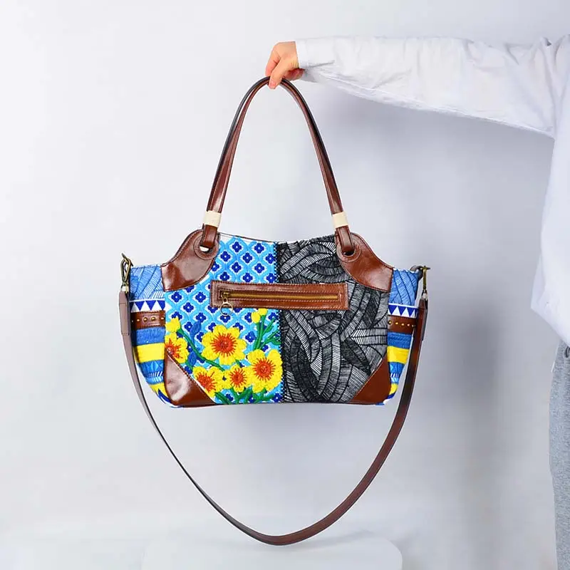 Hot Selling Women Designer Luxurycasual Tote Ladys Fashion Traveling Canvas Handbag Tie Dye Bag Hight Quality Handbag