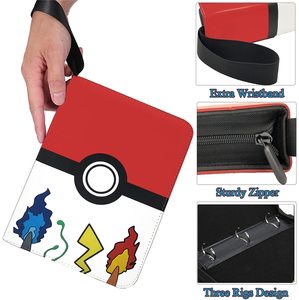 Pochette de collection <span class=keywords><strong>Pikachu</strong></span> Toploader 4 à 9 poches pour cartes à collectionner Pokémon, classeur, porte-documents, album - Product Image 3