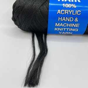 Battre la vente 100% fil mélangé acrylique cheveux humains 30g 40g 50g 60g 70g cheveux de laine du Brésil - Product Image 4