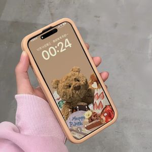 Custodia per telefono in Silicone per <span class=keywords><strong>iPhone</strong></span> 14 13 12 <span class=keywords><strong>11</strong></span> pro max <span class=keywords><strong>accessori</strong></span> per telefono in stile animale Baby Bear - Product Image 5