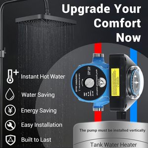 Bomba de Circulación de Agua Caliente Veriwis, 8.4 GPM, 16.7 Pies, Acero Inoxidable, Uso Interior, Modelo HWRPK4001 - Product Image 4