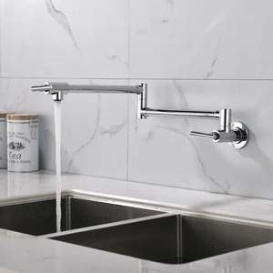 <span class=keywords><strong>Robinet</strong></span> de cuisine pivotant en laiton, style gris, avec connexion flexible, <span class=keywords><strong>robinet</strong></span> de cuisine durable - Product Image 4