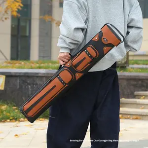 Estuche para Taco de Billar de 6 Orificios, 1 y 2 Piezas, Cabeza Grande, Cuero PU, Gran Capacidad, Impermeable - Product Image 4