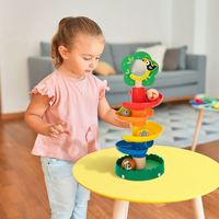 Juego de Pistas de Canicas para Niños, Juego Giratorio, Juguetes Educativos de Aprendizaje