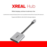 Adaptateur d'alimentation et de divertissement XREAL Hub avec double port Type C pour transmission vidéo sans perte, accessoire pour lunettes AR