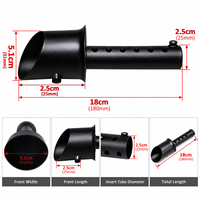 Silencieux d'échappement universel pour moto, DB Killer, insert de silencieux, réducteur de bruit pour tuyau d'échappement de 25 mm