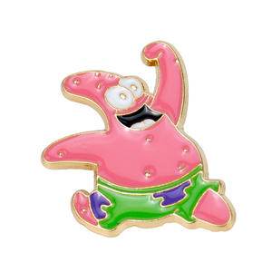 <span class=keywords><strong>SpongeBob</strong></span> giallo felice con cravatta rossa in lega di zinco smalto distintivo personalizzato spilla da regalo spilla - Product Image 3