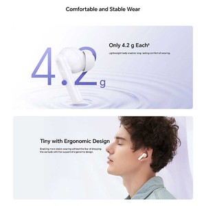 หูฟังเอียร์บัด HONOR CHOICE X7 Lite สีขาว 5.4 TWS หูฟังแบบใส่ในหูพร้อมการชาร์จแบบ Type C กันน้ำระดับ IPX4 - Product Image 5