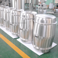 Réservoir en acier inoxydable à paroi simple de 60 gallons pour la fermentation du vin, du vin de fruits et des boissons, récipient de stockage de qualité alimentaire 304