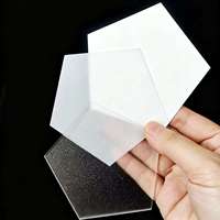 Feuille diffuseur PC translucide givrée blanc laiteux, ignifuge, anti-éblouissement, 1200x1200mm, épaisseur 2mm, pour éclairage de panneaux