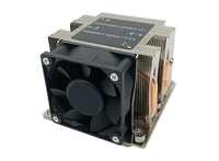FEZCOOL LGA3647-2U-S82 avec base en cuivre, ailettes en aluminium et 4 caloducs, 205 W TDP, 12 V, 4 broches PWM, refroidisseur de processeur pour serveur PC