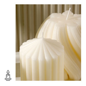 <span class=keywords><strong>Bougie</strong></span> Pilier Blanche Faite à la Main Simple et Élégante, Grande <span class=keywords><strong>Bougie</strong></span> Romantique pour Mariage et Anniversaire, <span class=keywords><strong>Bougie</strong></span> Côtelée Épaisse Parfumée pour Décoration d'Intérieur - Product Image 6