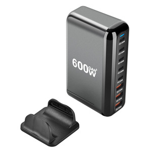 YMX-600W Gallium Nitride Charger Multi-Function Multi-Port PD Charger Desktop Charger <b>Adapter</b> - Product Image 2