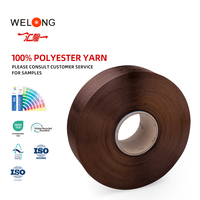 Fil Huilong teint en masse 100% polyester FDY 15048 certifié OEKO-TEX Qualité AA pour tricot et broderie Écologique Recyclable