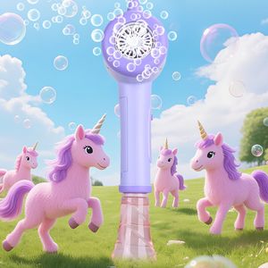 Trẻ em Cổ Tích ma thuật dính bong bóng thổi máy cầm tay hoàn toàn tự động điện bong bóng dính Súng đám cưới 2025 đồ chơi mới - Product Image 5