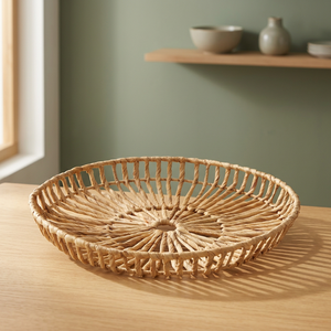 Hot New Item Water Hyacinth Food Dining <b>Trays</b> Decor Fruit <b>Candle</b> <b>Trays</b> Sustainable Woven Safe Home Storage Organizer - Product Image 3