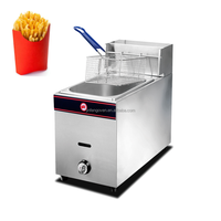 Friteuse électrique professionnelle en acier inoxydable avec limiteur de température pour frites et poulet frit (type KFC)