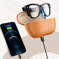 Gafas Inteligentes M02 Ultra con Cámara de 8MP, Estuche de Carga Inversa, Reconocimiento de Objetos por IA y Traducción, Grabación de Video 4K con Manos Libres