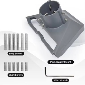 Adaptateur de support en alliage d'aluminium pour Starlink Gen 3 V4, adaptateur de tuyau, résistant aux intempéries, kit de montage au sol robuste, accessoires - Product Image 1