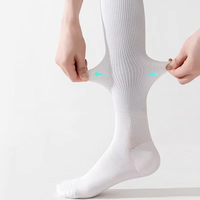 Chaussettes de yoga personnalisées, antidérapantes, avec logo personnalisé, compression, coton élastique, chaussettes de pilates pour femmes