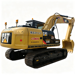 Excavatrice sur chenilles hydraulique Caterpillar CAT 320 d'occasion, 20 tonnes, pour travaux de construction routière et de chargement - Product Image 1