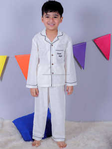 Pyjamas en coton pour enfants Vêtements de nuit Pantalons longs blancs Dessin animé pour garçons Vêtements de maison Vêtements de nuit pour le printemps Vêtements de vente en gros au détail - Product Image 3