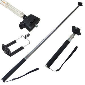 Ventes chaudes, bâton de <span class=keywords><strong>selfie</strong></span> universel pliable en fibre de carbone, extensible, Z07-1, compatible avec les caméras d'action GoPro, SJCAM, <span class=keywords><strong>Yi</strong></span>, Sony - Product Image 2