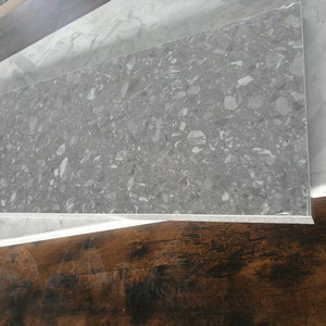 <span class=keywords><strong>Encimera</strong></span> de Cocina de 3 m de Largo, de <span class=keywords><strong>Madera</strong></span> MDF Laminada HPL Resistente al Agua con Aspecto de Mármol Negro de 10 Pies - Product Image 5
