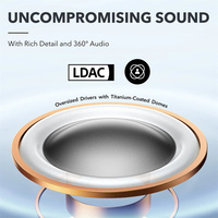 Casque audio ouvert Soundcore AeroFit Pro, étanche IPX5, 46 heures d'autonomie, casque sans fil pour le sport