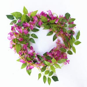 Guirnaldas de Flores Artificiales Decorativas Coloridas para Pared Verde, Decoración de Pared para Bodas, Guirnalda de Flores Colgante para Pared - Product Image 5