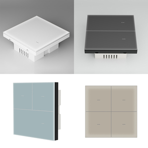 Ánh sáng thông minh chuyển đổi điện 4 gang tự động hóa nhà anh tiêu chuẩn agfrosted Glass tuya ZigBee chuyển đổi app điều khiển từ xa Google Alexa - Product Image 2