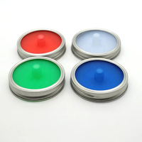 Jeu de bouchons à vis à large ouverture 86mm pour la fermentation Couvercle en silicone à large ouverture avec anneau en acier inoxydable pour la fermentation