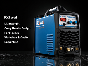 Machine à souder semi-automatique Rolwal 200A HF TIG/MMA 220V DC, soudeuses TIG portatives, état neuf, Maquinas Para Soldar - Product Image 2