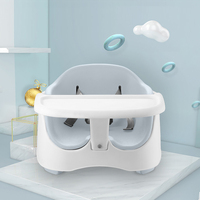 Chaise de salle à manger pliable multifonctionnelle pour enfant Siège de bébé portable en plastique avec table à manger pour l'alimentation Solution portable