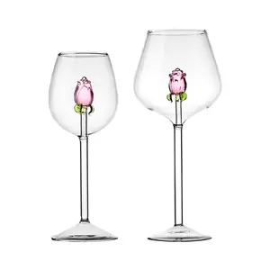 Creative Simple Bordeaux Wine Glasses Crystal Glass Goblet White