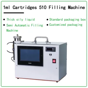 1ml 2ml 3ml 5ml Semi Automatic Heated Oil Filling Machine 510 Filling Machine Disposable Cartridge Filling Machine Accessories