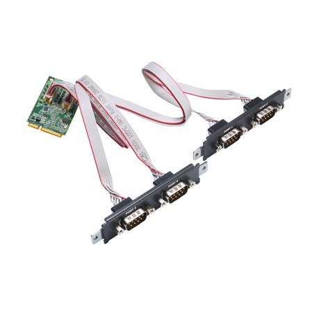 Moxa PCIe/UPCI/PCI Serial Cards DB9 Male 2 Ports 128 Bytes FIFO CP-134N-I-T