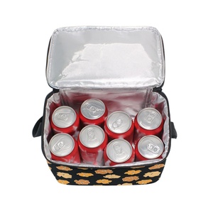 12 Cans Reusable Insulated Tote Cooler Bag Hawaiian Style Custom Print Aluminum Foil Small Lunch Box Bag for Food - Product Image 6