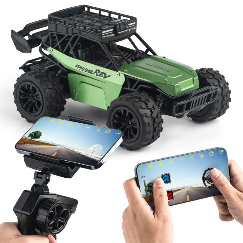 Kids Toys 2022 Voice Dialogue Function Shopping Cart FPV HD Real Time Road Conditions Climbing boy remote car toy With Camera