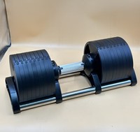 Ensemble d'haltères en acier réglables personnalisables avec logo pour usage domestique, ajustement rapide, plaques de poids épaisses, fitness et gym